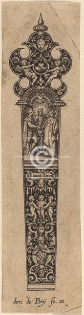 Ornament for Knife Handle. Creator: Theodor de Bry.