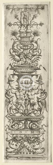 Ornament Fillet with Candelabre-Ornament. Creator: Daniel I Hopfer (German, c. 1470-1536).