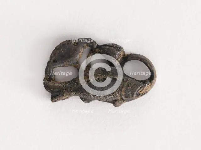 Ornament: fish, lotus leaf, and lotus seed pod, Goryeo period, 12th-13th century. Creator: Unknown.