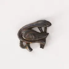 Ornament fragment: goose and water plants, Goryeo period, 12th-13th century. Creator: Unknown