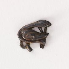 Ornament fragment: goose and water plants, Goryeo period, 12th-13th century. Creator: Unknown