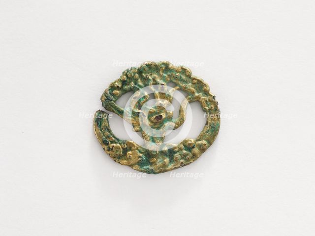 Ornament: immortal, crane, and clouds, Goryeo period, 12th-13th century. Creator: Unknown.