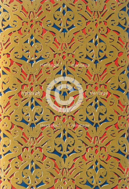 'Ornament in doorway at the entrance to the Ventana, Hall of the Two Sisters', 1907. Creator: Unknown.