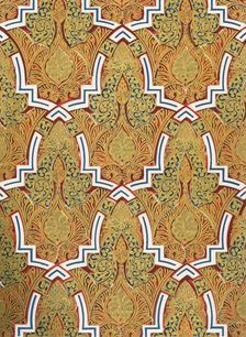 Ornament in panels on the walls, Court of the Mosque 1907. Creator: Unknown