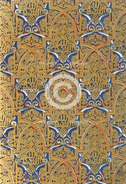 'Ornament in panels on the Walls, Hall of the Ambassadors', 1907. Creator: Unknown.