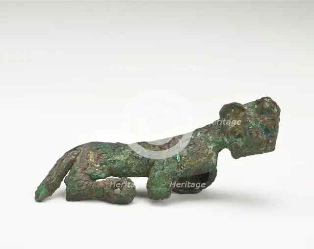 Ornament in the form of a tiger (fragment), Western Zhou dynasty, ca. 900 BCE. Creator: Unknown.