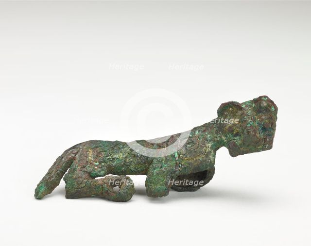 Ornament in the form of a tiger (fragment), Western Zhou dynasty, ca. 900 BCE. Creator: Unknown.