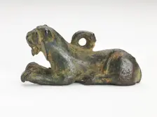 Ornament in the form of a tiger, Han dynasty, 206 BCE-220 CE. Creator: Unknown