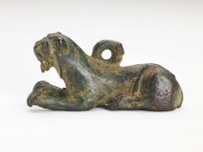 Ornament in the form of a tiger, Han dynasty, 206 BCE-220 CE. Creator: Unknown