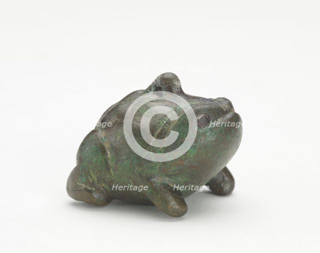 Ornament in the form of a toad, Han dynasty, 206 BCE-220 CE. Creator: Unknown.
