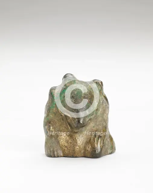 Ornament in the form of a bear, Han dynasty, 206 BCE-220 CE. Creator: Unknown.