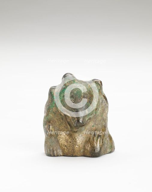 Ornament in the form of a bear, Han dynasty, 206 BCE-220 CE. Creator: Unknown.