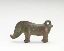 Ornament in the form of a boar, Han dynasty, 206 BCE-220 CE. Creator: Unknown