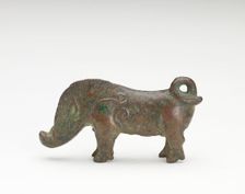 Ornament in the form of a boar, Han dynasty, 206 BCE-220 CE. Creator: Unknown