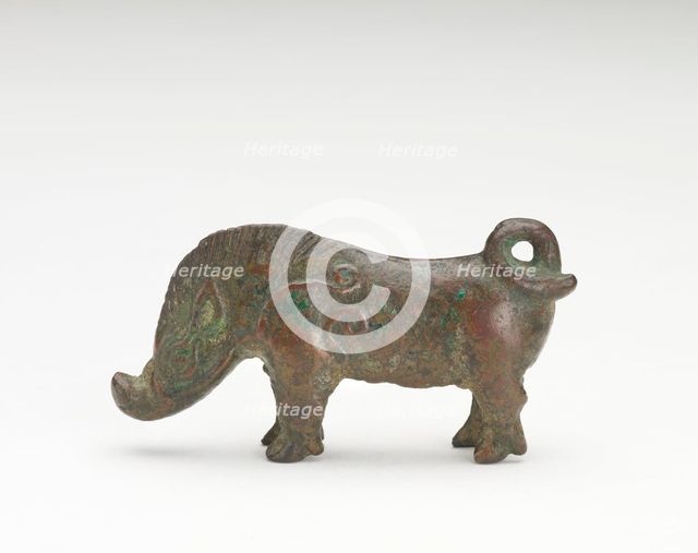Ornament in the form of a boar, Han dynasty, 206 BCE-220 CE. Creator: Unknown.