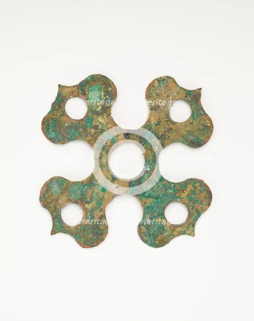 Ornament in the form of a persimmon receptacle, Han dynasty, 206 BCE-220 CE. Creator: Unknown.