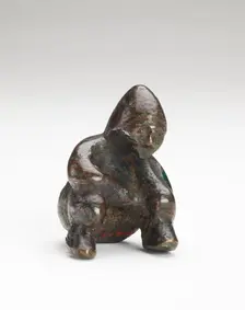 Ornament in the form of a seated person, Possibly Han dynasty, 206 BCE-220 CE. Creator: Unknown