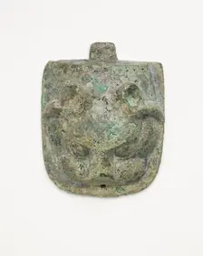 Ornament in the form of an animal mask, Han dynasty, 206 BCE-220 CE. Creator: Unknown