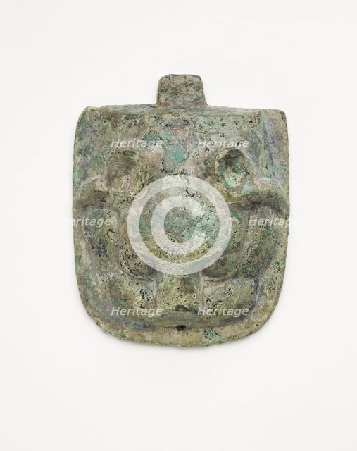 Ornament in the form of an animal mask, Han dynasty, 206 BCE-220 CE. Creator: Unknown.