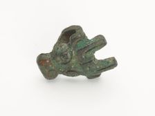 Ornament in the form of an animal mask, Zhou dynasty, ca. 1050-221 BCE. Creator: Unknown