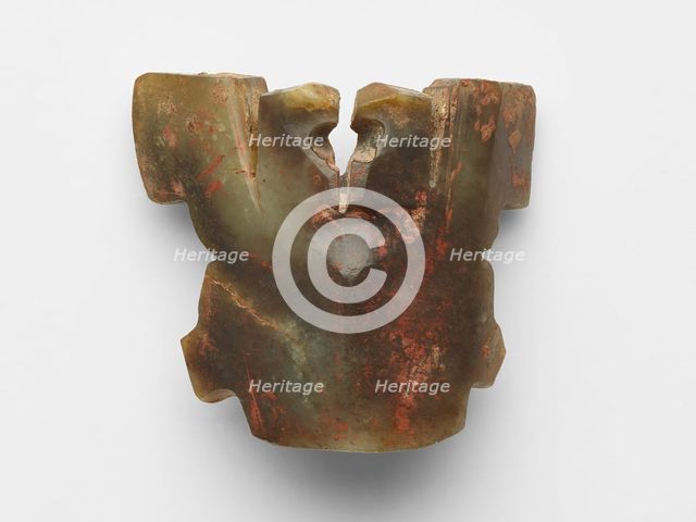 Ornament in the form of an animal head and crest,Late Neolithic period, ca. 1050-ca. 950 BCE. Creator: Unknown.