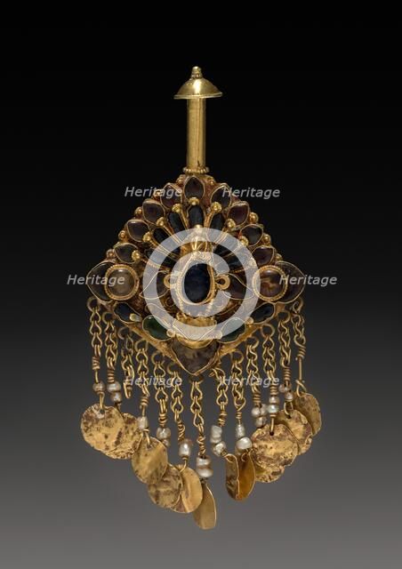 Ornament in the Shape of a Peacock, 1600s-1700s. Creator: Unknown.