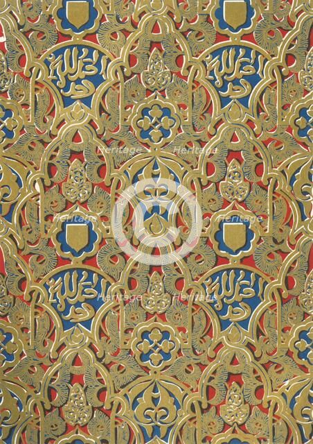 'Ornament on the walls, Hall of the Abencerrages', 1907. Creator: Unknown.