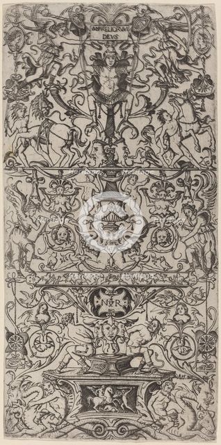 Ornament Panel: Mars, God of Battles, c. 1507. Creator: Nicoletto da Modena.