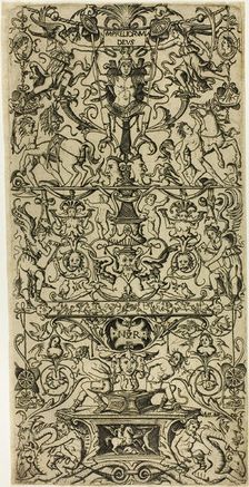 Ornament Panel with Mars, God of Battles, c.1507. Creator: Nicoletto da Modena