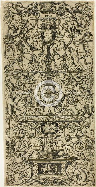 Ornament Panel with Mars, God of Battles, c.1507. Creator: Nicoletto da Modena.