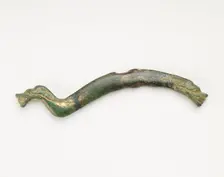 Ornament with two dragonheads, Han dynasty, 206 BCE-220 CE. Creator: Unknown