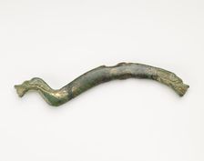 Ornament with two dragonheads, Han dynasty, 206 BCE-220 CE. Creator: Unknown