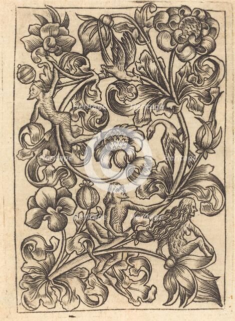 Ornament with Wild Folk, c. 1460/1465. Creator: Master E.S., Follower of.