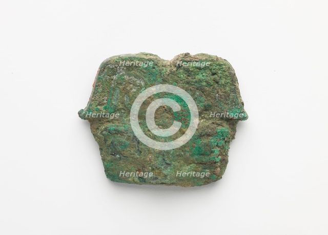 Ornament, with a bar across the back for attachment, Western Zhou dynasty, ca. 1050-771 BCE. Creator: Unknown.