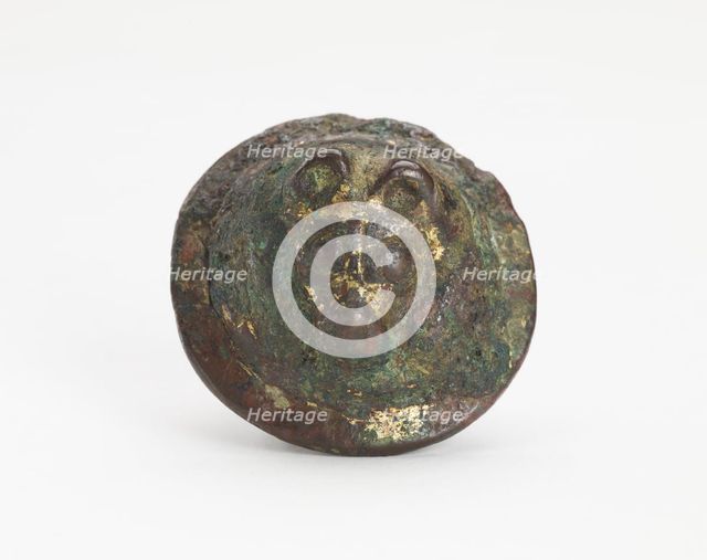 Ornament with a bear head, Han dynasty, 206 BCE-220 CE. Creator: Unknown.