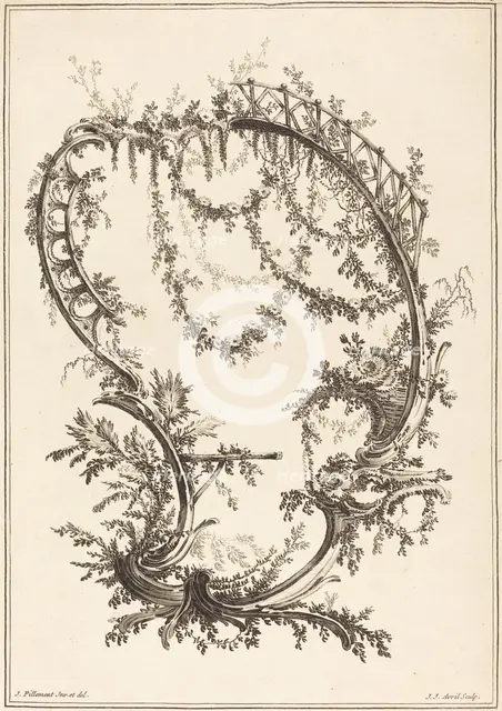 Ornament with a Strut and a Railing. Creator: Jean Jacques Avril.