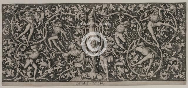 Ornament with Dance of the Lovers. Creator: Israhel van Meckenem (German, c. 1440-1503).