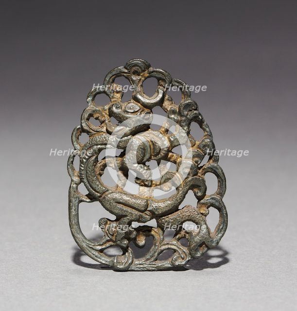Ornament with Lotus and Mandarin Duck Design, 1100s. Creator: Unknown.