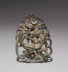 Ornament with Lotus and Mandarin Duck Design, 1100s. Creator: Unknown