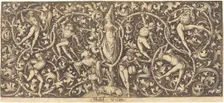 Ornament with Morris Dancers, c. 1490/1500. Creator: Israhel van Meckenem