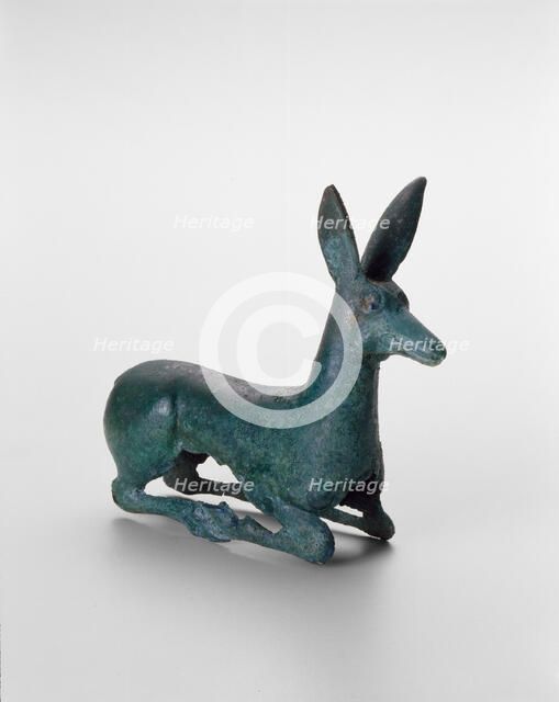 Ornament with Recumbent Deer, 6th/4th century B.C.. Creator: Unknown.
