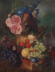 Ornamental Vase of Flowers and Fruit c1798, (1938). Artist: Jan van Os