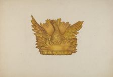 Ornamental Wood Carving: Eagle, c. 1940. Creator: Harriette Gale