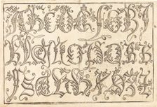 Ornamental Alphabet, 1480/1490. Creator: Unknown