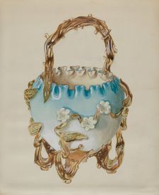 Ornamental Basket, c. 1936. Creator: Robert Stewart