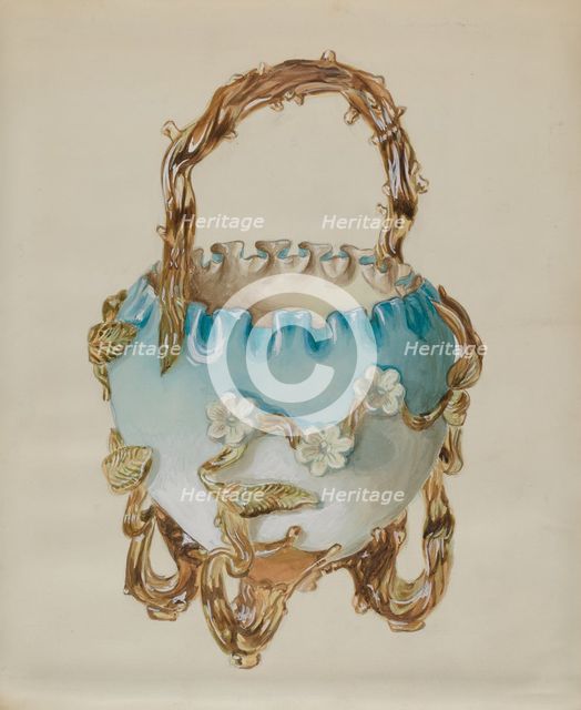 Ornamental Basket, c. 1936. Creator: Robert Stewart.
