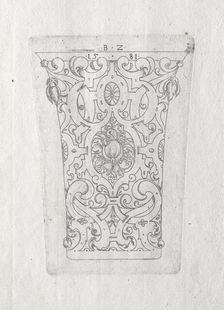 Ornamental Beaker, 1581. Creator: Bernhard Zan (German)