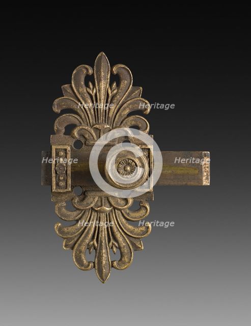 Ornamental Bolt, c. 1800. Creator: Unknown.