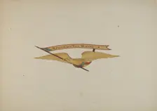 Ornamental Carving: Eagle, c. 1940. Creator: Frances Cohen