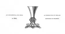 Ornamental cup, 1645, (1843).Artist: Henry Shaw